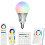 Milight RGBWW Wifi led lamp set met afstandsbediening 5W E14 Milight RGBWW Wifi led lamp set met afstandsbediening 5W E14