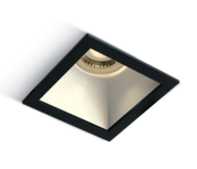 Inbouw spot behuizing vierkant - IP20 GU10 - Zwart - Reflector Wit Inbouw spot behuizing vierkant - IP20 GU10 - Zwart - Reflector Wit