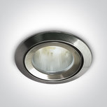 LED inbouwspot behuizing - IP43 50W GU5.3 - Chrome geborsteld LED inbouwspot behuizing - IP43 50W GU5.3 - Chrome geborsteld