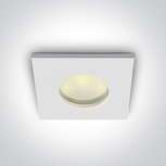 Badkamer inbouwspot behuizing vierkant - IP44 50W GU5.3 - WIT Badkamer inbouwspot behuizing vierkant - IP44 50W GU5.3 - WIT