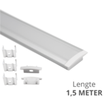 Led strip profiel inbouw Laag model - compleet inclusief afdekkap - 1,5 meter - 7 mm hoog Led strip profiel inbouw Laag model - compleet inclusief afdekkap - 1,5 meter - 7 mm hoog