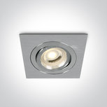 Instelbare inbouwspot vierkant - IP20 50W GU10 - Aluminium Instelbare inbouwspot vierkant - IP20 50W GU10 - Aluminium