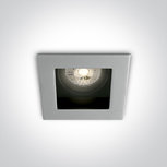 Instelbare klassieke inbouwspot vierkant - IP20 50W GU10 - Grijs Instelbare klassieke inbouwspot vierkant - IP20 50W GU10 - Grijs