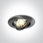 Instelbare klassieke inbouwspot rond - IP20 50W GU10 - Chrome geborsteld Instelbare klassieke inbouwspot rond - IP20 50W GU10 - Chrome geborsteld