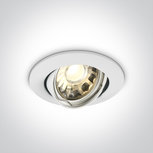 Instelbare klassieke inbouwspot rond - IP20 50W GU10 - WIT Instelbare klassieke inbouwspot rond - IP20 50W GU10 - WIT