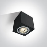 Plafond spot opbouw vierkant - IP20 10W GU10 - Zwart Plafond spot opbouw vierkant - IP20 10W GU10 - Zwart