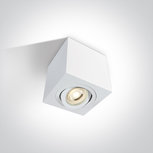 Plafond spot opbouw vierkant - IP20 10W GU10 - Wit Plafond spot opbouw vierkant - IP20 10W GU10 - Wit