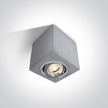 Plafond spot opbouw vierkant - IP20 10W GU10 - Aluminium Plafond spot opbouw vierkant - IP20 10W GU10 - Aluminium
