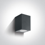 Wand spot rechthoek downlight - IP65 - 7W - GU10 - Antraciet Wand spot rechthoek downlight - IP65 - 7W - GU10 - Antraciet