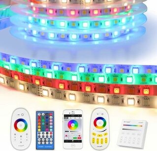 6 meter RGBW LED strip complete set - Basic 216 leds 6 meter RGBW LED strip complete set - Basic 216 leds