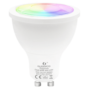 Zigbee LED spot White & Color RGBWW GU10 fitting - 5 Watt - alternatief voor Hue spots Zigbee LED spot White & Color RGBWW GU10 fitting - 5 Watt - alternatief voor Hue spots