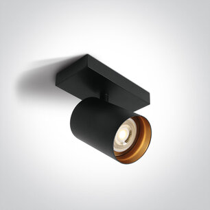 Enkele retro led spot - verstelbaar-GU10- zwart Enkele retro led spot - verstelbaar-GU10- zwart