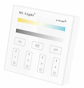 Milight 4-zone Dual White afstandsbediening paneel touch batterij Milight 4-zone Dual White afstandsbediening paneel touch batterij