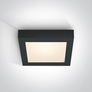 LED slim Plafo light - IP40 22 W -3000K- Zwart - Compleet - Vierkant LED slim Plafo light - IP40 22 W -3000K- Zwart - Compleet - Vierkant