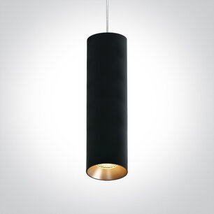 Cilinder Pendants kleur: zwart - kleur: reflector na keuze - GU10 Cilinder Pendants kleur: zwart - kleur: reflector na keuze - GU10