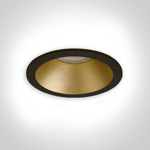 LEWA - inbouwspot verdiept - rond ø82mm - vast - voor binnen gebruik - GU10 fitting - zwart / brons LEWA - inbouwspot verdiept - rond ø82mm - vast - voor binnen gebruik - GU10 fitting - zwart / brons