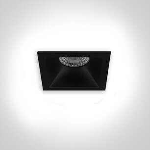 Fenna - inbouwspot verdiept - vierkant 82x82mm - vast - voor binnen gebruik - GU10 fitting - zwart Fenna - inbouwspot verdiept - vierkant 82x82mm - vast - voor binnen gebruik - GU10 fitting - zwart