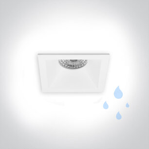 Fenna - inbouwspot verdiept - vierkant 82x82mm - vast - voor binnen en buiten gebruik - IP65 - GU10 fitting - wit Fenna - inbouwspot verdiept - vierkant 82x82mm - vast - voor binnen en buiten gebruik - IP65 - GU10 fitting - wit