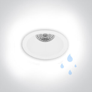 LEWA - inbouwspot verdiept - rond ø82mm - vast - voor binnen en buiten gebruik - IP65 - GU10 fitting - wit LEWA - inbouwspot verdiept - rond ø82mm - vast - voor binnen en buiten gebruik - IP65 - GU10 fitting - wit