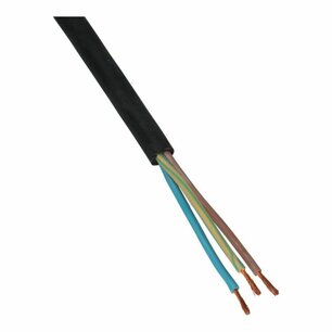 Neopreenkabel H07RN-F 3x1mm² zwart Eca op lengte verkrijgbaar Neopreenkabel H07RN-F 3x1mm² zwart Eca op lengte verkrijgbaar