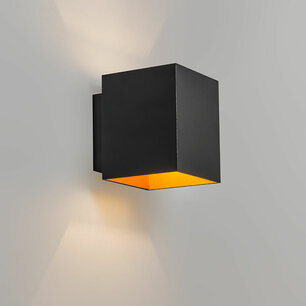 Up en Downlight wandarmatuur- G9-Aluminium-zwart-goud Up en Downlight wandarmatuur- G9-Aluminium-zwart-goud