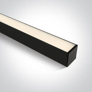 Lineaire LED profiel - 120cm - 40W - 3000K warm wit - niet dimbaar - zwart Lineaire LED profiel - 120cm - 40W - 3000K warm wit - niet dimbaar - zwart