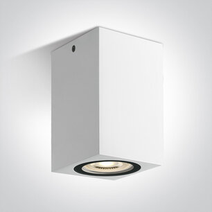 Plafond spot opbouw vierkant - vast- IP65 - GU10 - Wit Plafond spot opbouw vierkant - vast- IP65 - GU10 - Wit