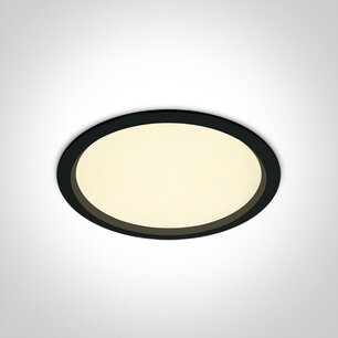 Downlight - ø220mm - 30W - 3000K warm wit - vast - met niet dimbare driver - zwart Downlight - ø220mm - 30W - 3000K warm wit - vast - met niet dimbare driver - zwart