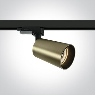 GU10 - 3-fase railspot -Conische cilinder - reflector brons - ø67x100mm - Brons GU10 - 3-fase railspot -Conische cilinder - reflector brons - ø67x100mm - Brons