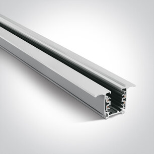 Rail 3 fase - inbouw - 16A - 3 meter - kleur Wit Rail 3 fase - inbouw - 16A - 3 meter - kleur Wit