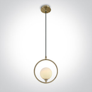 Nordic - Decoratieve Pendant - G9 - 9W - geborsteld brons Nordic - Decoratieve Pendant - G9 - 9W - geborsteld brons