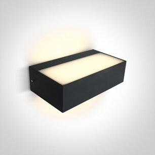 BADA - Moderne wandlamp Antraciet IP54 - LED built in - 2x4,5W BADA - Moderne wandlamp Antraciet IP54 - LED built in - 2x4,5W