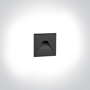 Inbouw armatuur - 3 Watt - IP20 - complete set-zwart-vierkant Inbouw armatuur - 3 Watt - IP20 - complete set-zwart-vierkant