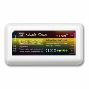 Losse controller voor 4-zone Dual White RF set Losse controller voor 4-zone Dual White RF set