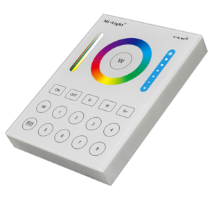 Miboxer 8-zone Touch wand paneel RF multicolor op batterij Miboxer 8-zone Touch wand paneel RF multicolor op batterij