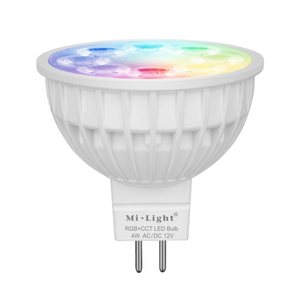 Miboxer led spot RGBWW 4 Watt MR16-GU5.3 fitting 12V Miboxer led spot RGBWW 4 Watt MR16-GU5.3 fitting 12V
