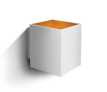LED Wandarmatuur- G9-Aluminium- wit/goud- VIERKANT LED Wandarmatuur- G9-Aluminium- wit/goud- VIERKANT