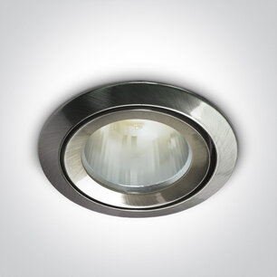 LED inbouwspot behuizing - IP43 50W GU5.3 - Chrome geborsteld LED inbouwspot behuizing - IP43 50W GU5.3 - Chrome geborsteld