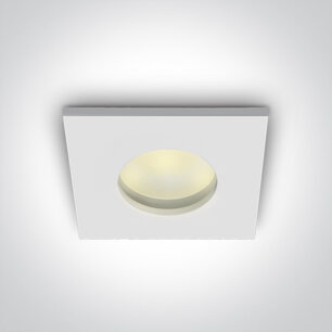 Badkamer inbouwspot behuizing vierkant - IP44 50W GU5.3 - WIT Badkamer inbouwspot behuizing vierkant - IP44 50W GU5.3 - WIT