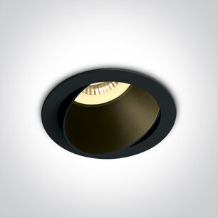 Inbouwspot rond - verstelbaar- IP20 GU10 - Zwart - Reflector Zwart Inbouwspot rond - verstelbaar- IP20 GU10 - Zwart - Reflector Zwart