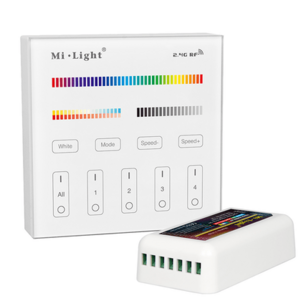 Miboxer Touch panel wandbediening inclusief controller draadloos op batterij Miboxer Touch panel wandbediening inclusief controller draadloos op batterij